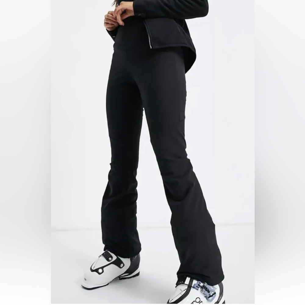 The North Face Women’s Black Snoga Ski  Pant High Waist Slim Fit Sz 8 Long NWT